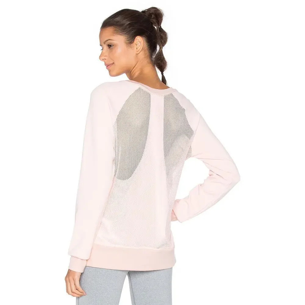 SPLITS59 Ace Pullover Blush Pink Size Small Balletcore Workout Top Long Sleeve
